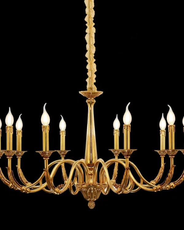 Vaugirard Brass Chandelier, 39" in antique brass