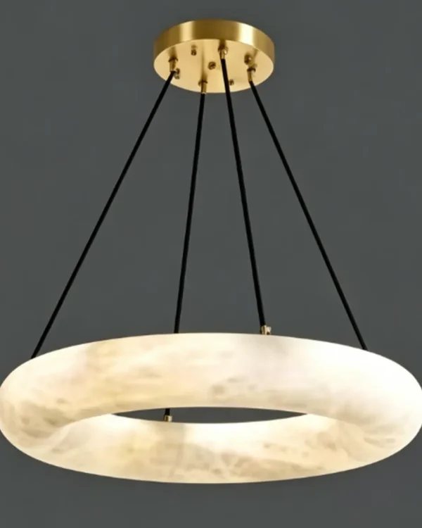 Albâtre Round Alabaster Chandelier II