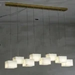 Aube Alabaster Chandelier, 8-Light