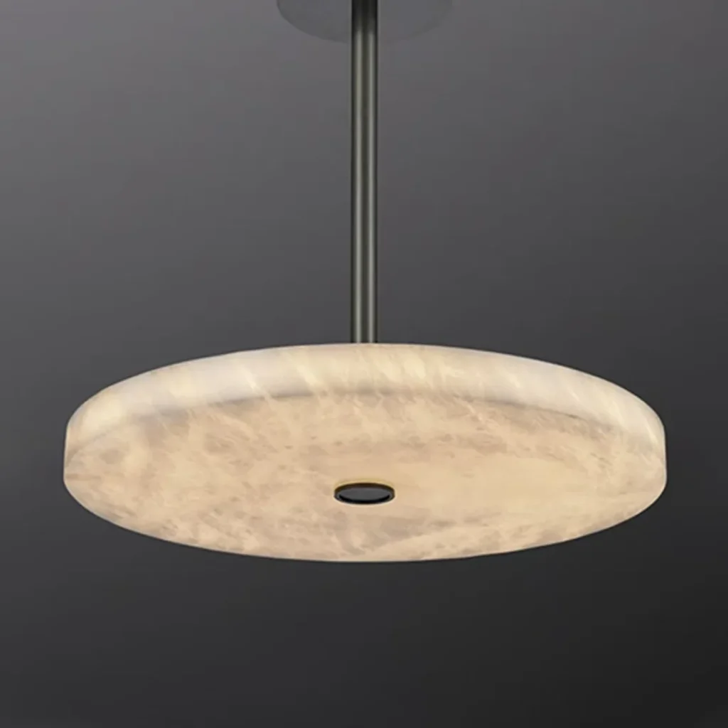 Aube Round Alabaster Chandelier