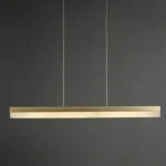 Clarté Linear Alabaster Chandelier