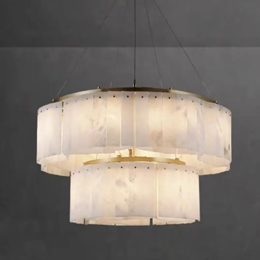 Craie Alabaster Chandelier, 26-Light