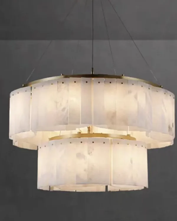 Craie Alabaster Chandelier, 26-Light