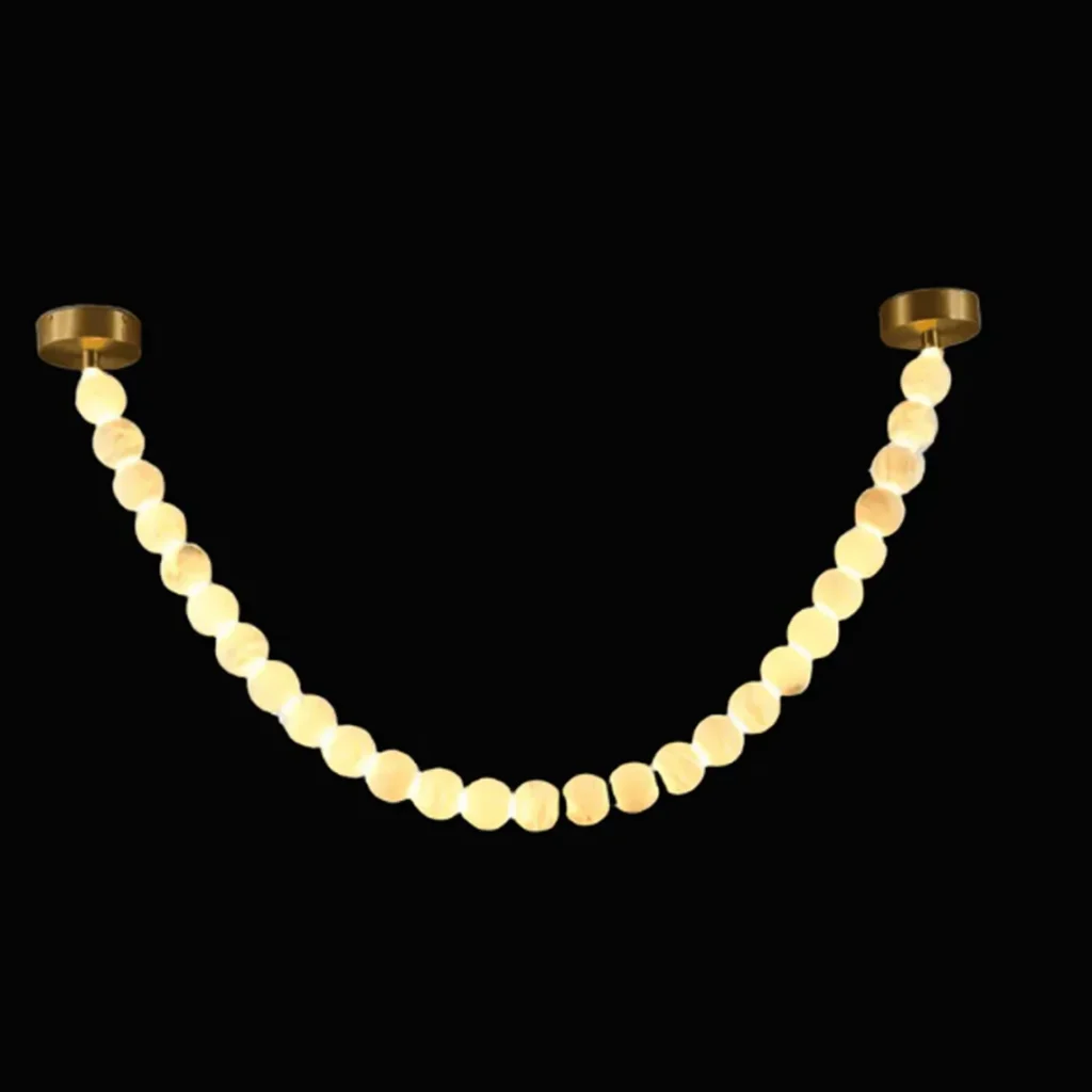 Céleste Globe Alabaster Chandelier