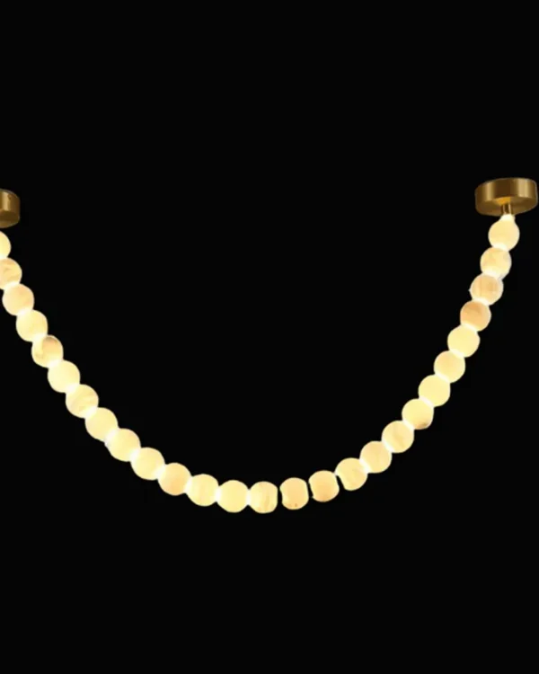 Céleste Globe Alabaster Chandelier