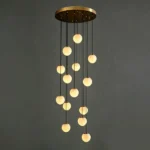 Falaise Globe Alabaster Chandelier