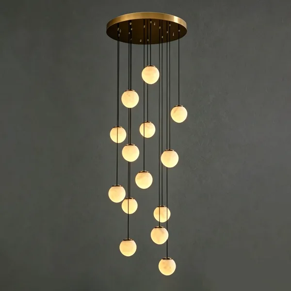 Falaise Globe Alabaster Chandelier