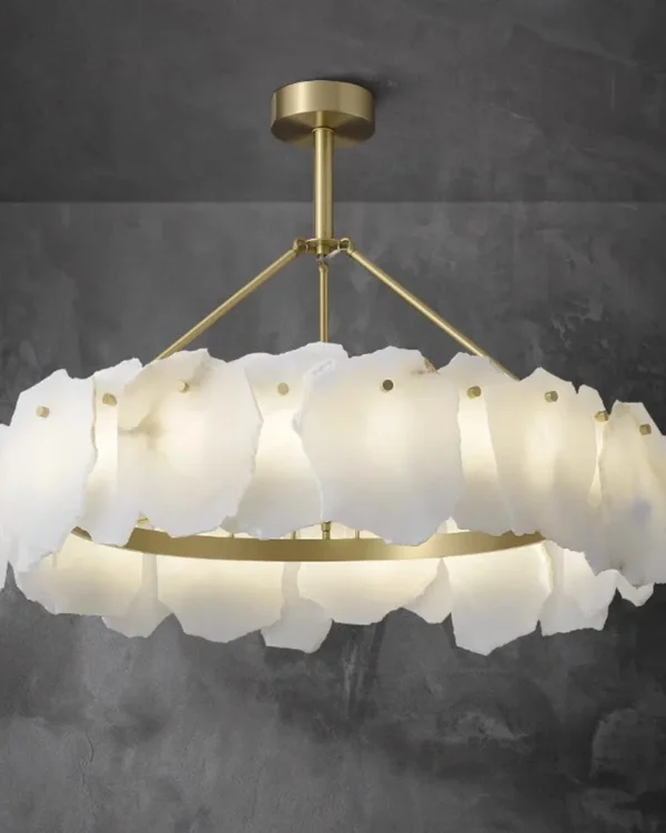Halo Ring Alabaster Chandelier