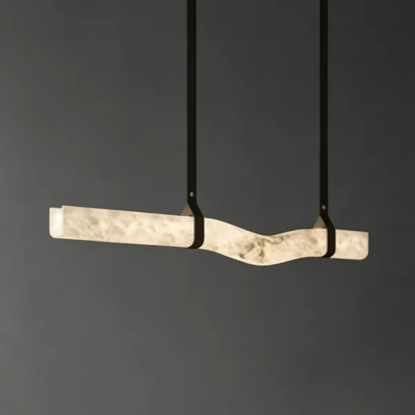 Ivoire Linear Alabaster Chandelier × 16" H