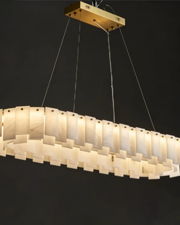 Luna Linear Alabaster Chandelier