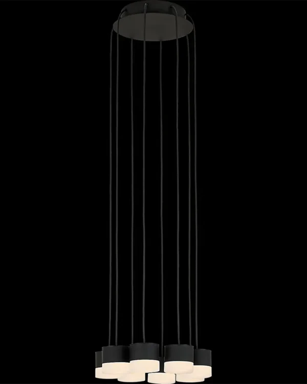 Montparnasse Alabaster 8-Light Chandelier, 10" in antique brass