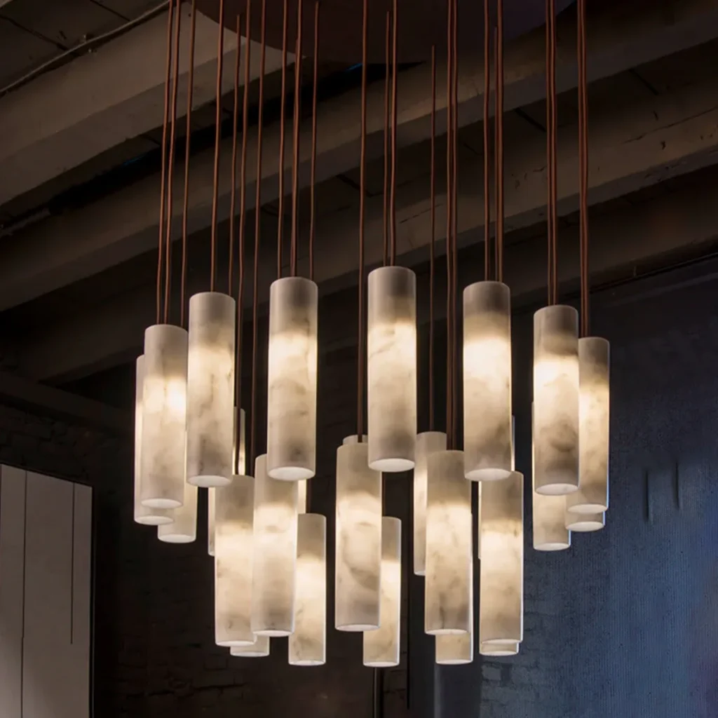 Nacre Alabaster Chandelier