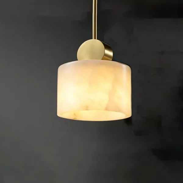 Neige Alabaster Chandelier, 1-Light