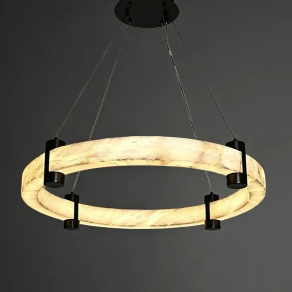 Nuage Ring Alabaster Chandelier II