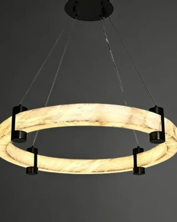 Nuage Ring Alabaster Chandelier II