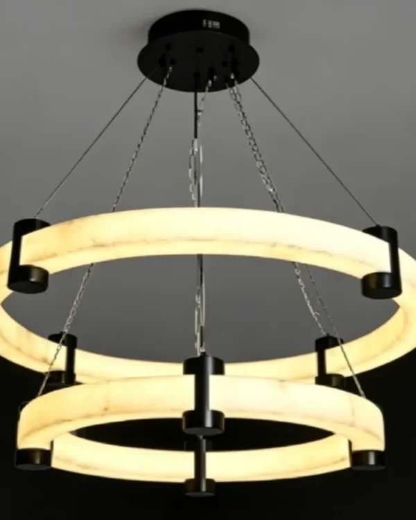 Nuage Ring Alabaster Chandelier