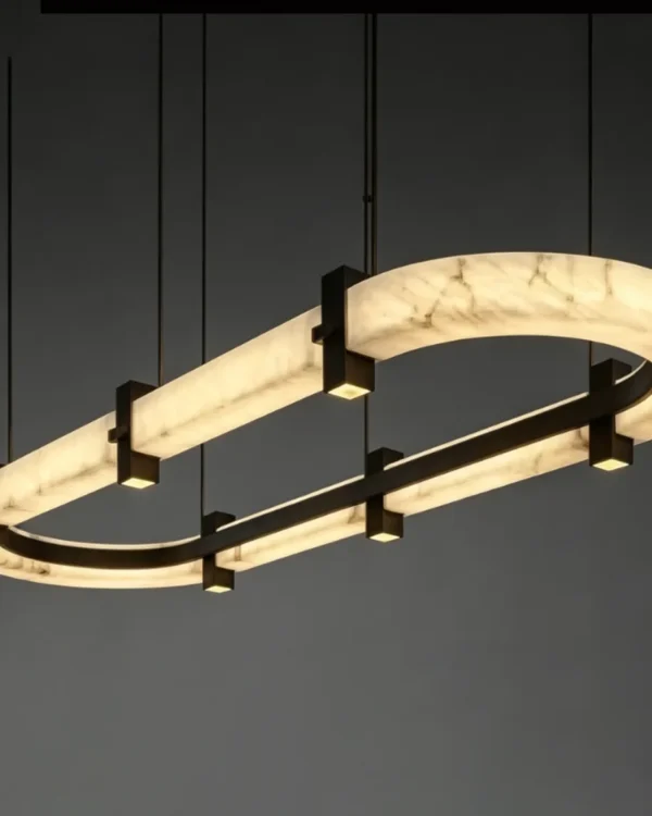Nuage Linear Alabaster Chandelier II