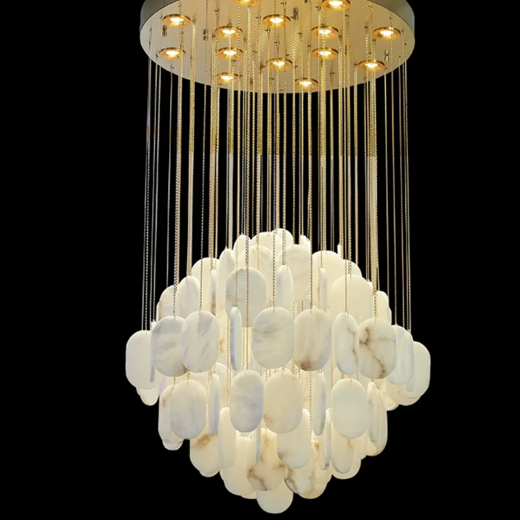 Nuage Globe Alabaster Chandelier
