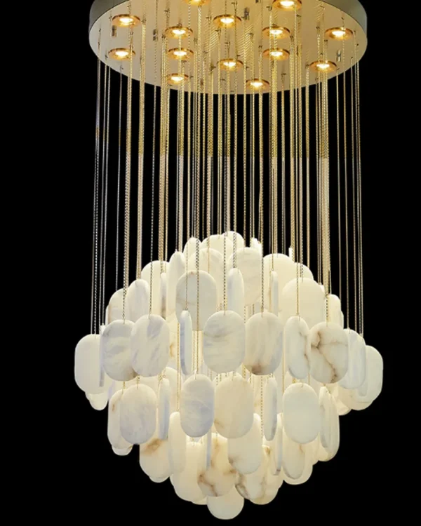 Nuage Globe Alabaster Chandelier
