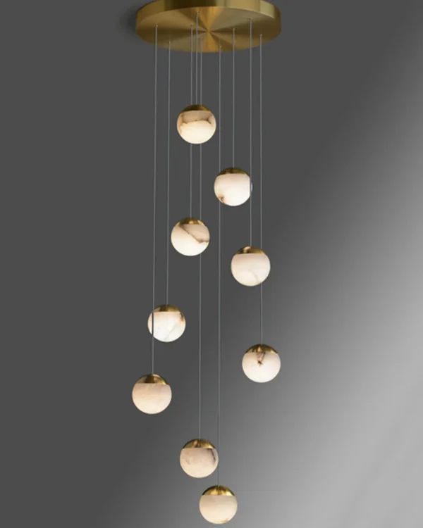 Ombre Alabaster Chandelier, 13"