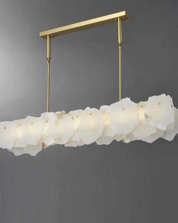Orbe Linear Alabaster Chandelier