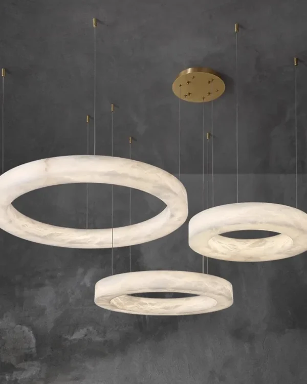 Plume Alabaster Chandelier