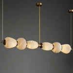 Soleil Linear Alabaster Chandelier, 6"