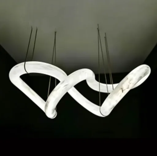 Sélène Alabaster Chandelier, 31"