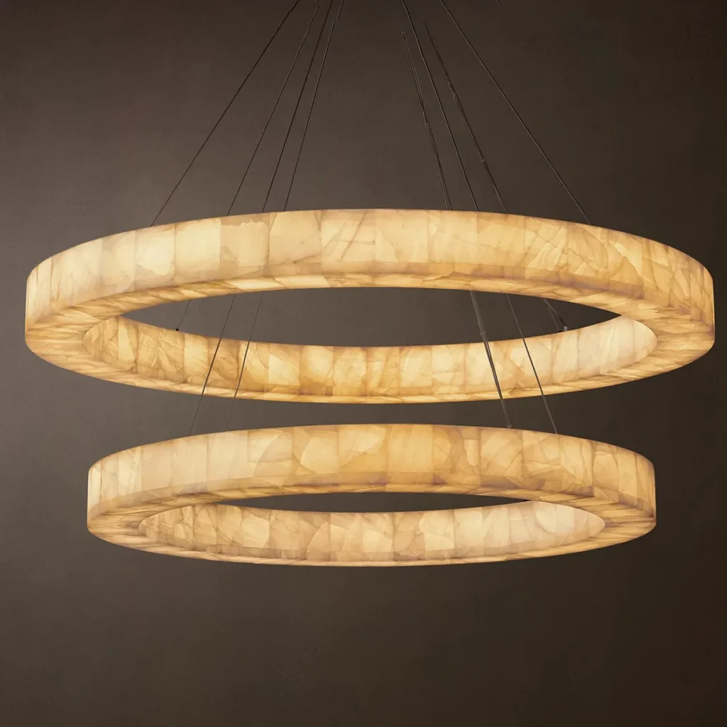 Voile Alabaster Chandelier