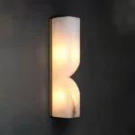 Zénith Alabaster Chandelier, 31" × 14" H