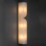 Zénith Alabaster Chandelier, 31" × 24" H