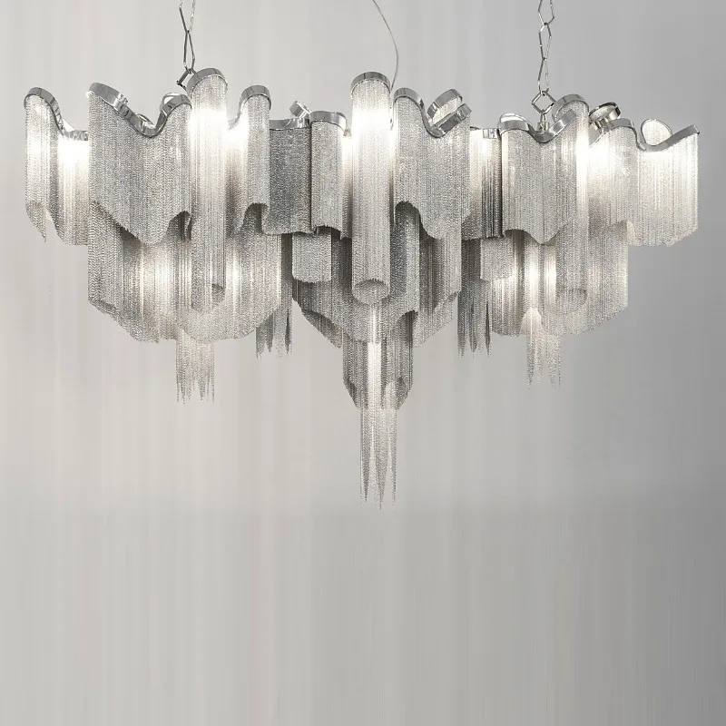 Horizon Iron Chandelier, 18" in polished chrome
