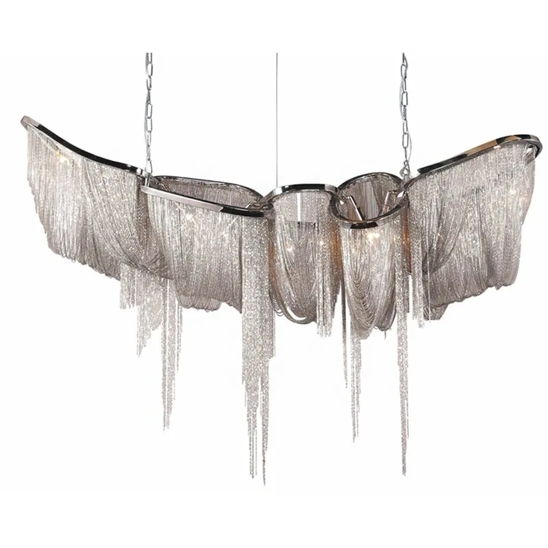 Nimbus Iron Chandelier, 18" in polished chrome