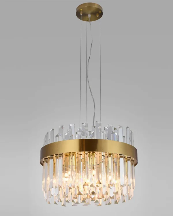 Polaris Crystal Chandelier, 20" in gold