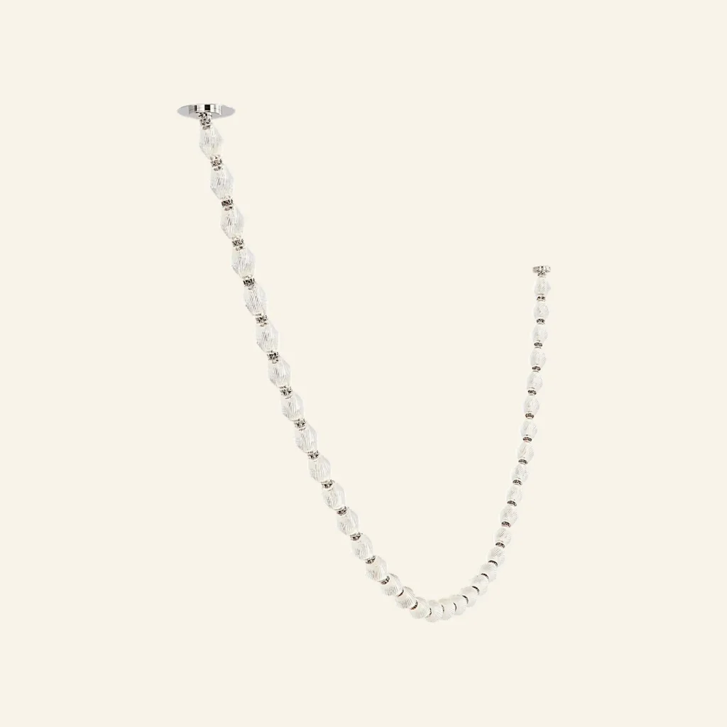 Doré Glass Chandelier, 2" × 115" H in brass
