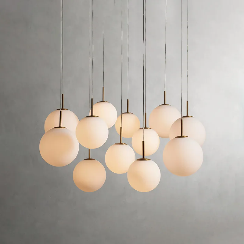 Laiton Glass Chandelier, 12-Light in Satin Brass in satin brass