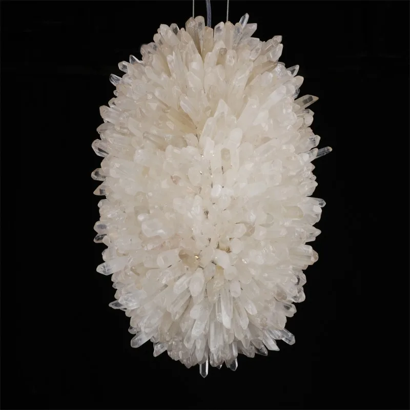 Saphir Quartz Chandelier, 7" in polished chrome