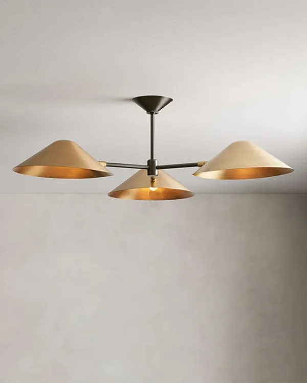 Laiton Brass Flush Mount, 36" in brass