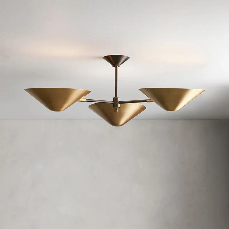 Laiton Brass Flush Mount, 54" in brass