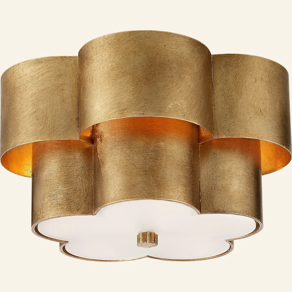 Doré Flush Mount, 14" in gold