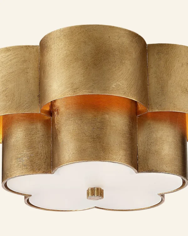 Doré Flush Mount, 14" in gold