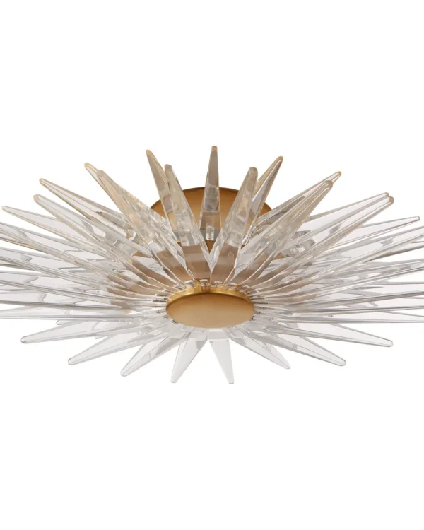 Doré Flush Mount, 17" in antique brass
