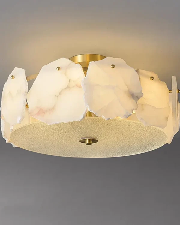 Blanche Alabaster Flush Mount, 6-Light
