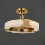Céleste Ring Alabaster Flush Mount, 138"