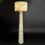 Ivoire Alabaster Floor Lamp, 65"
