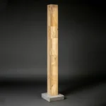 Cascade Square Alabaster Floor Lamp, 50"