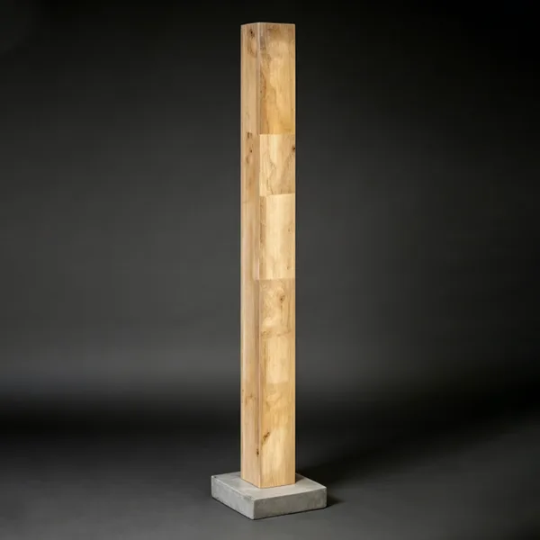 Cascade Square Alabaster Floor Lamp, 50"