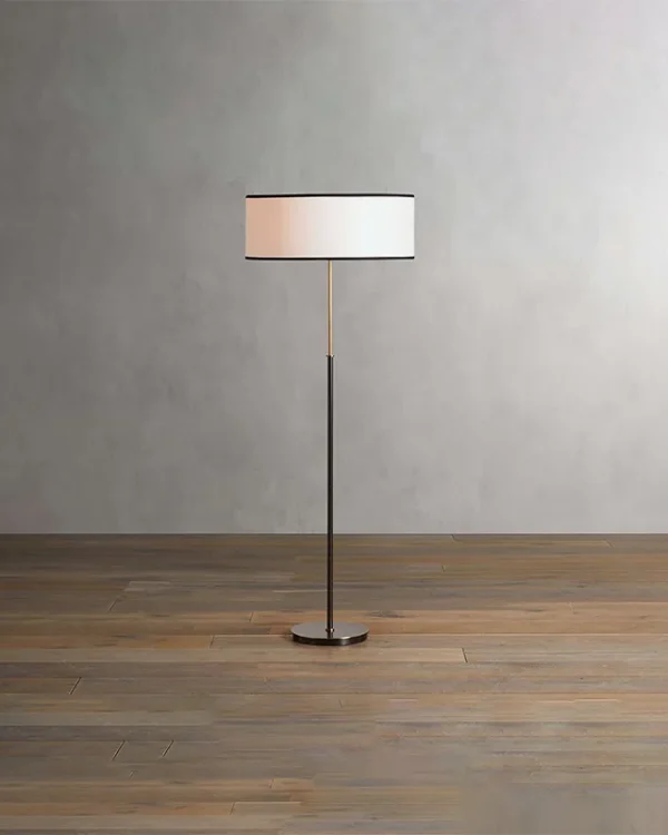 Laiton Floor Lamp, 60" in light bronze