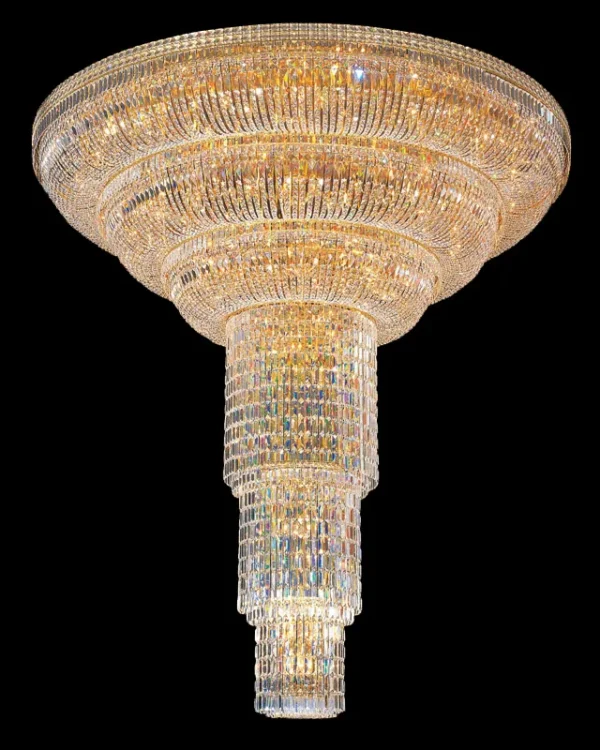 Compiègne Empire Crystal Grand Chandelier, 87" in gold