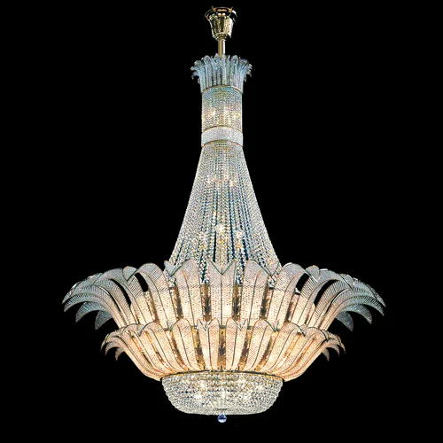 Malmaison Empire Crystal Grand Chandelier, 87" in gold